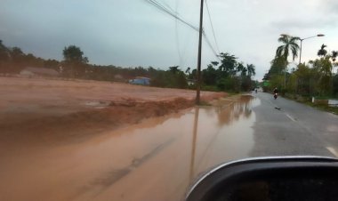 Timbunan Perumahan Verona Sebabkan Kantor Bupati Muarojambi Tergenang Banjir