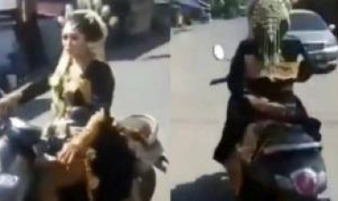 Viral di Medsos Wanita Jemput Pengantin Pria Ketiduran, Begini Faktanya....