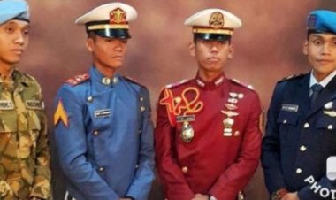 Luar Biasa! Purnawirawan Polisi Ini Sukses Didik Empat Anaknya Jadi Perwira TNI-Polri