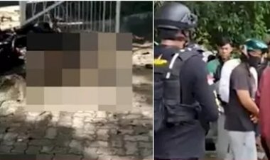 Pelaku Ledakan Bom Hingga Tubuhnya Hancur Di depan Katedral Makassar