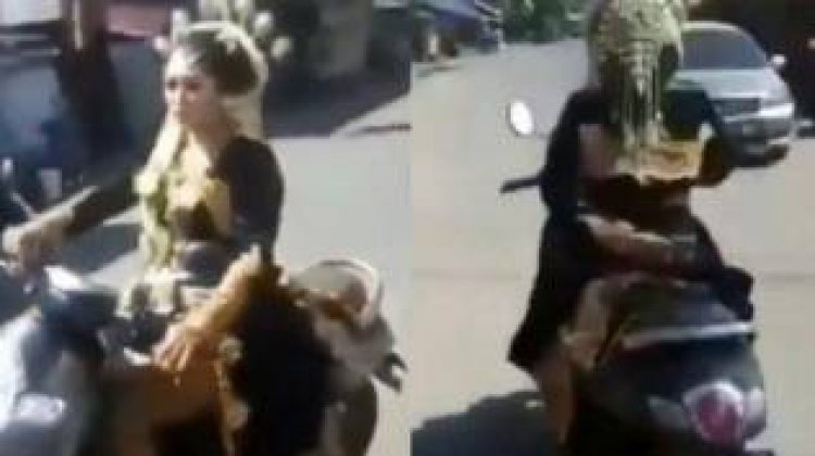 Viral di Medsos Wanita Jemput Pengantin Pria Ketiduran, Begini Faktanya....