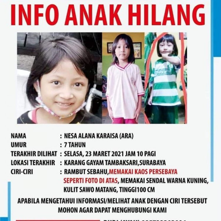 Sempat Hilang, Ara Bocah Surabaya Ditemukan di Pasuruan, Kok Bisa?