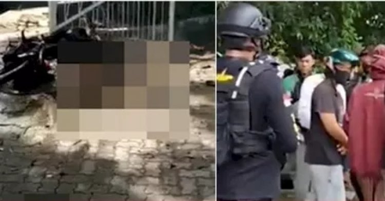 Pelaku Ledakan Bom Hingga Tubuhnya Hancur Di depan Katedral Makassar