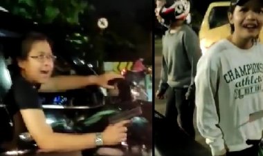 Viral! Koboi Jenggo Acung-acungkan Senjata di Duren Sawit