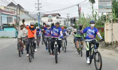 Sekda Sudirman Lepas Gowes Virtual HUT ke-64 Provinsi Jambi