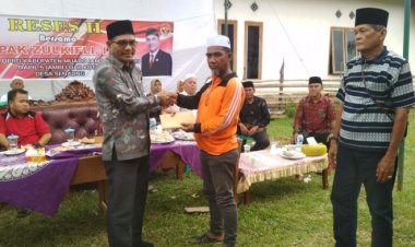 Anggota DPRD Zulkifli Reses ke Desa Senaung Jaluko