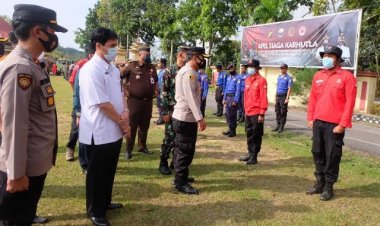 Pj Sekda Muaro Jambi Ikuti Apel Siaga Karhutla