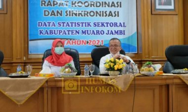 Diskominfo Muarojambi Gelar Rakor dan Sinkronisasi Data Statistik Sektoral