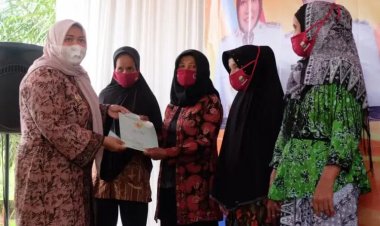 Bupati Masnah Kembali Berikan Sertifikat Tanah ke Masyarakat, Kali Ini Untuk Dua Desa di Sungaigelam