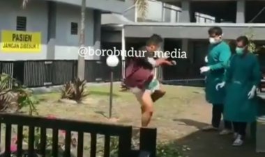 Viral! Pasien Covid-19 Keluarkan Jurus Silat ke Petugas Medis Mau Kabur dari RS