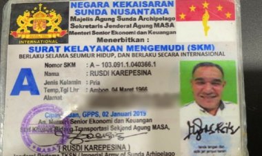 Pria Ini Kemudikan Mobil Bernopol SN-45-RSD, Kok Punya SIM 'Negara Sunda Nusantara'