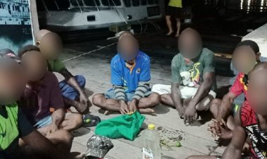 Masuk ke Perairan Indonesia, Tujuh WN PNG Diringkus Polair Polda Papua