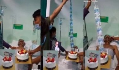 Viral Orang Sakit Malah Dirayakan Ulang Tahun, Netizen Pun Menghujat, Tapi Begini Kata Keluarganya....