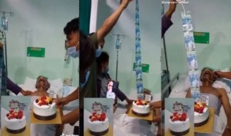 Viral Orang Sakit Malah Dirayakan Ulang Tahun, Netizen Pun Menghujat, Tapi Begini Kata Keluarganya....