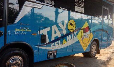 Waduh, Bus Dinas Perhubungan Merangin Parkir Berbulan-bulan di Cucian Mobil, Kadis Malah Bilang Begini