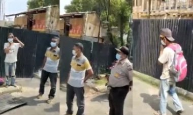 Viral! Pekerja Dikeluarkan dari Proyek oleh Satpam, Gegara Tak Pakai Masker