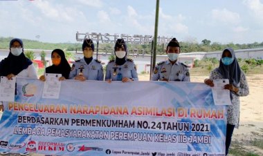 3 Warga Binaan LPP Klas IIB Jambi Lebaran Idul Adha di Rumah