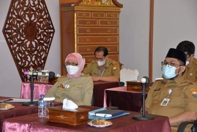 Pj Gubernur Jambi Gelar Rapat Percepatan Realisasi APBD Secara Virtual