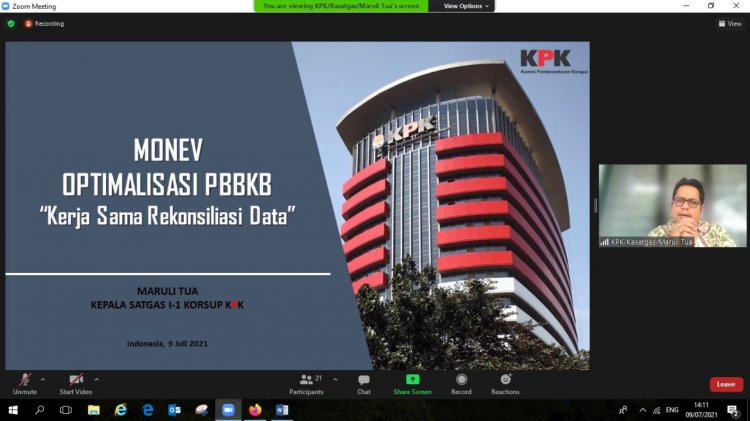 Dorong Penarikan PBBKB, KPK Monev dengan Empat Pemda Termasuk Jambi dan PT Pertamina