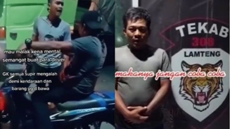 Aksi Preman Ini Ketika Mau Palak Sopir Truk, Digas Langsung Loyo