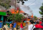 Heboh, 6 Bedeng & 3 Rumah Warga di Tanjab Barat Hangus Terbakar