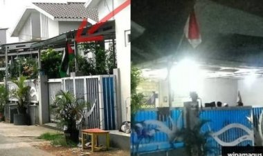 Heboh! Jelang 17 Agustusan, Warga Beji Depok Ini Kibarkan Bendera Negara Lain