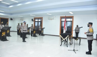 Kapolda Pimpin Sertijab Pejabat Utama dan Kapolres di Jajaran Polda Jambi