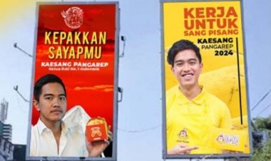 Kaesang Bikin Baliho Warna Merah dan Kuning, Netizen: Berani-beraninya, Nanti Kakak dan Bapak Bisa Disentil Ibu Suri