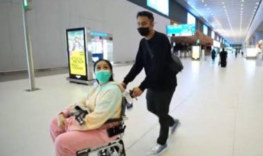 Duh! Setianya Raffi Ahmad Saat Dorong Kursi Roda Nagita Slavina, Netizen: Mama Gigi Adalah Pawang Buaya Sesungguhnya