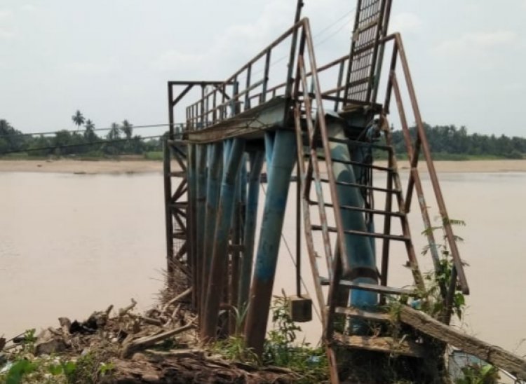 Dibangun 2012 Lalu, Jembatan Intake Penyedot Air Milik PDAM Rusak Parah