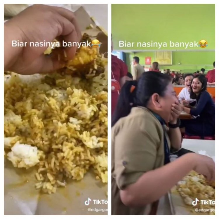 Viral! Wanita Nggak Mau Rugi Saat Makan Nasi Padang, Netizen: Ide Bagus Asal Kuat Malu Saja