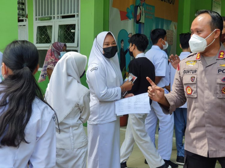 Gelar Gebyar Vaksinasi Bagi Pelajar, Kapolres Bungo: Upaya Kita Pencapaian Vaksinasi Lebih Banyak