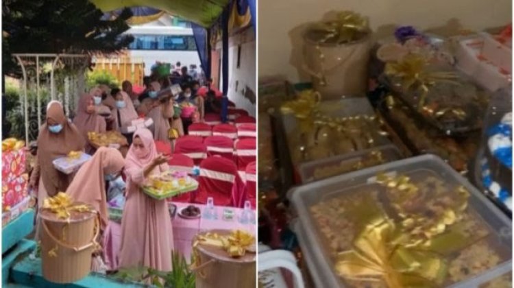 Viral! 200 Orang Bawa Seserahan Ikut Acara Lamaran, Netizen: Serasa Lebaran, Asyik Banget
