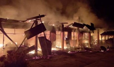 Ponpes Nurul Iman Dharmasraya Terbakar Hebat, Tidak Ada Korban Jiwa