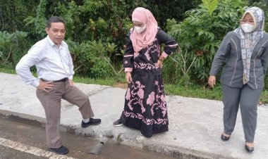 DPRD Muarojambi Sidak Pekerjaan Trotoar Kantor Bupati