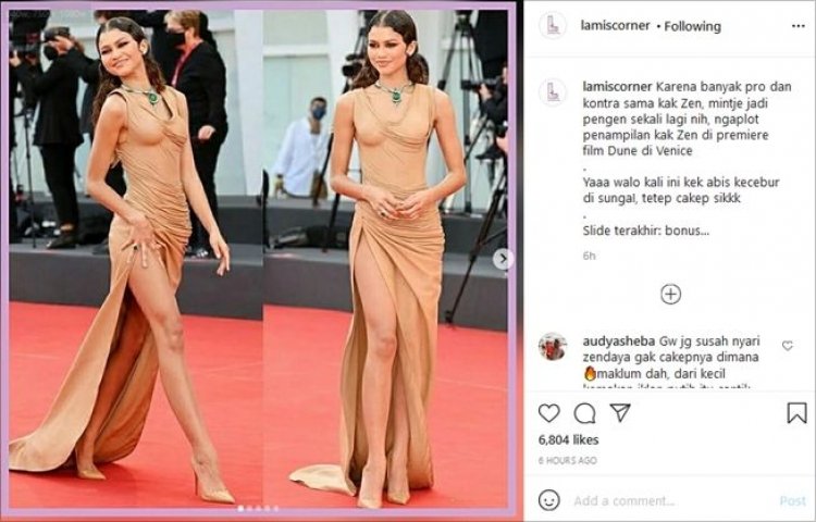 Zendaya Kenakan Dress Unik, Netizen: Habis Kelelep di Mana Neng?