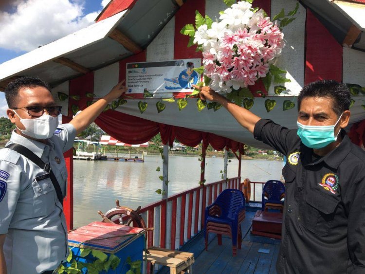 Jasa Raharja Jambi Beri Pelayanan Kesehatan Gratis Kepada Pemilik Kapal Wisata Danau Sipin