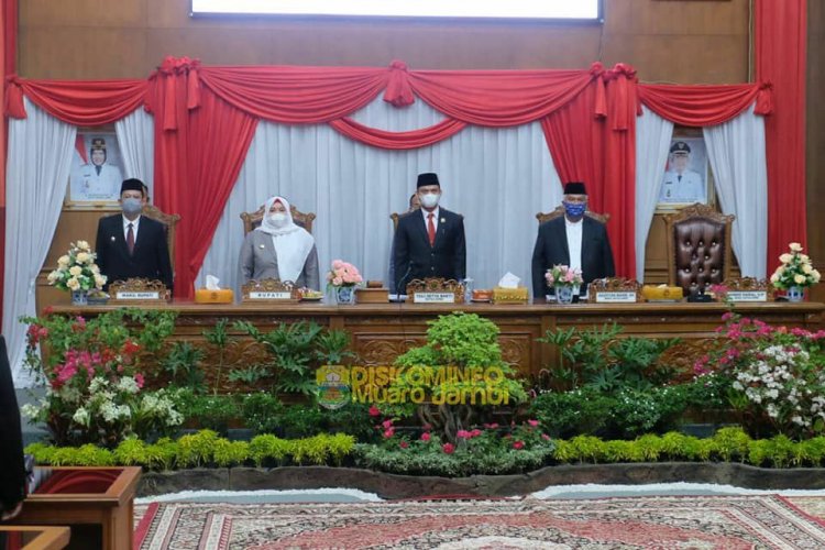 DPRD Muarojambi Gelar Paripurna Mendengar Pidato Kenegaraan HUT RI ke 76