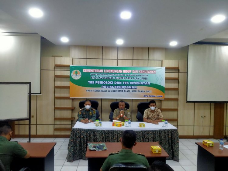 Diberi Senpi, Puluhan Anggota Polhut Jambi Jalani Rangkaian Tes Kejiwaan