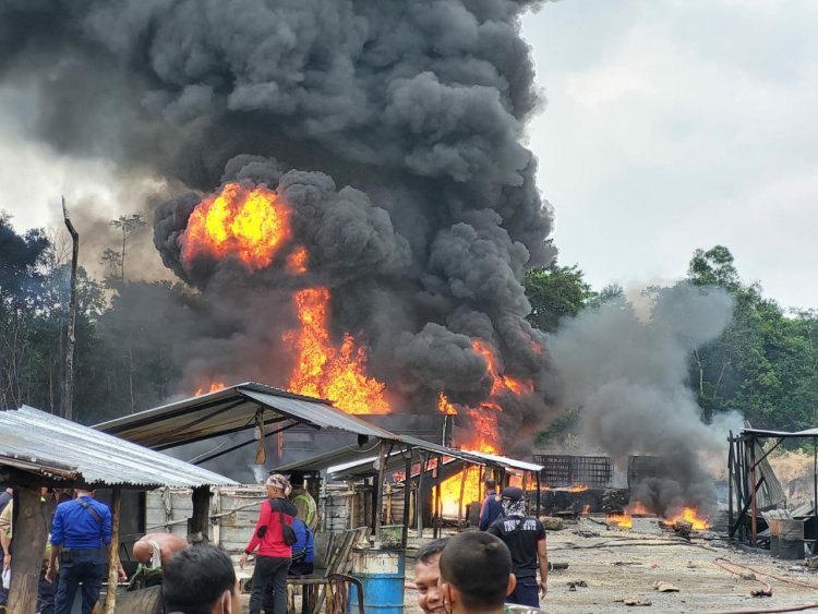 Kasus Kebakaran Gudang Minyak Ilegal di Muarojambi, Pemilik Ditetapkan Sebagai Tersangka
