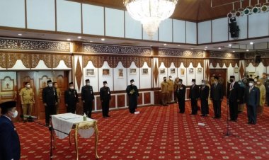 2 Pejabat Merangin Ditarik ke Jambi, Al Haris Lantik 13 Pejabat Eselon II