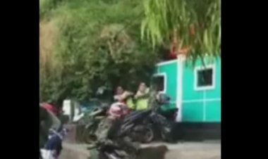 Viral! Prajurit TNI Adu Jotos dengan Dua Polisi Meski Sempat Dipisahkan
