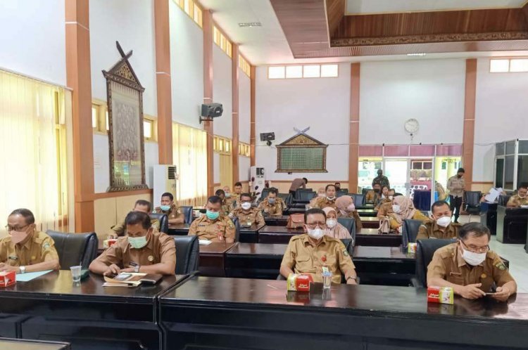 Pimpin Rakor Percepatan Vaksinasi, Bupati Bungo Jambi: Lagi Susun Regulasi Bagi BPD Menolak Vaksin, Jangan Dicairkan Dana Desanya!