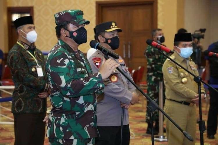 Al Haris Paparkan Aksi Percepatan Penanganan COVID-19 di Depan Kapolri dan Panglima TNI