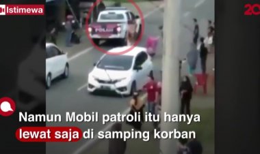 Viral di Medsos Mobil Polantas Hanya Melintas Kala Korban Tabrak Lari Terkapar