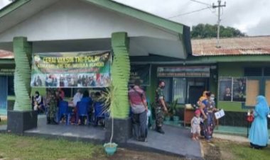 Koramil 416-06/Muarabungo-Jambi Buka Gerai Vaksinasi, Danramil: Upaya Kita Percepatan Vaksinasi Covid-19