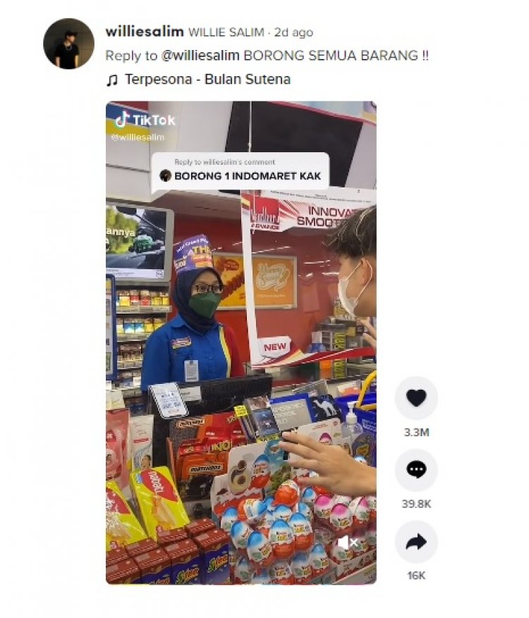 Viral! Pria dan Wanita Ini Borong Isi Minimarket, Netizen: Gini Banget Sultan kalau Gabut