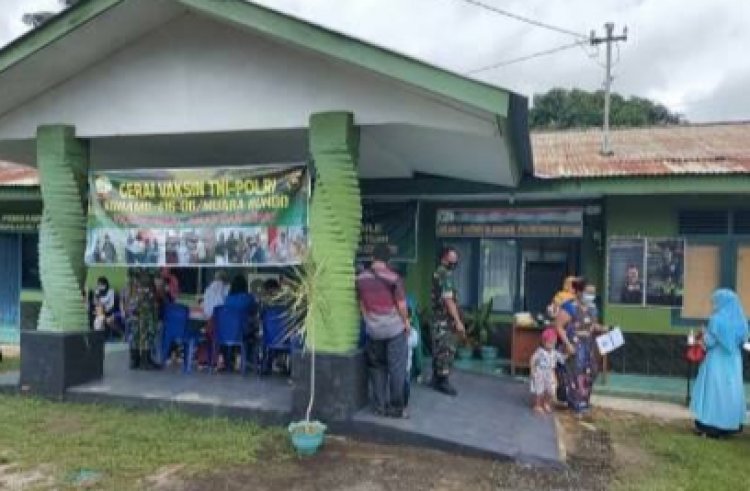 Koramil 416-06/Muarabungo-Jambi Buka Gerai Vaksinasi, Danramil: Upaya Kita Percepatan Vaksinasi Covid-19