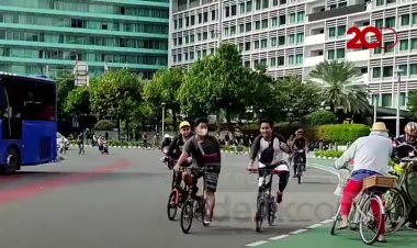 Lapor Pak Jokowi, DKI PPKM Level 2 Warga Ramai Bersepeda