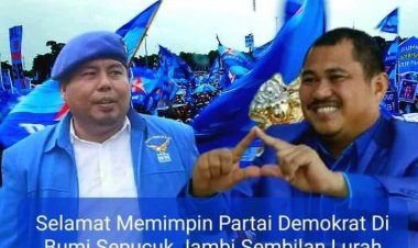 Mashuri Nahkodai DPD Demokrat Jambi, Bram: Selamat Abangda